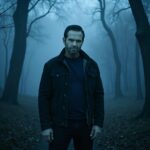 Angelo Oddo in the woods with a spooky blue haze