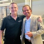 Angelo behind the scenes on set