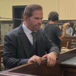 Angelo behind the scenes on set