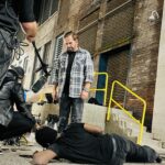 Angelo behind the scenes on set